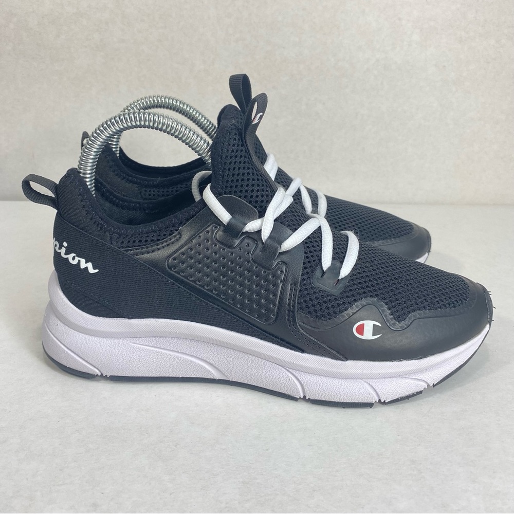 NEW Champion FLARE Cushion Fit Black/White Tie Athletic Shoes; Women’s Size 6